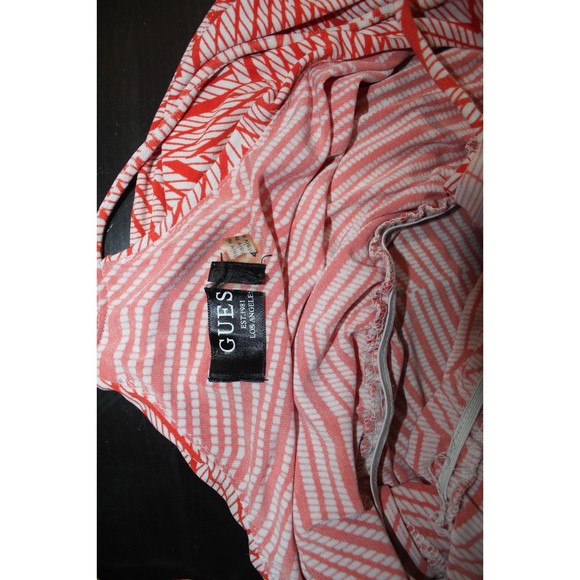 Guess Red and White Maxi Dress size 4 - Picture 4 of 4